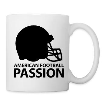 Leidenschaft für American Football - Tasse - Weiß - Rechts