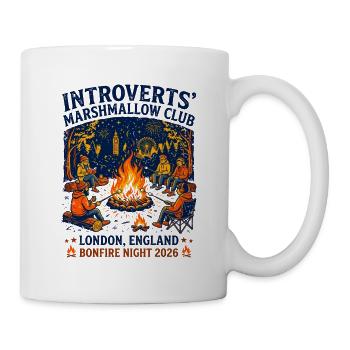 England Introverts Marshmallow Club London - Tasse - Weiß - Rechts