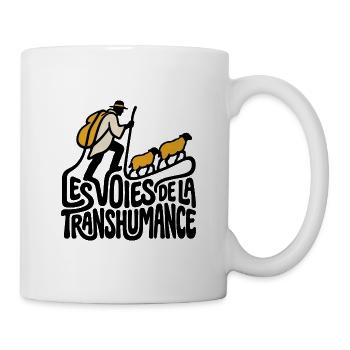 Die Wege der Transhumanz - Tasse - Weiß - Rechts