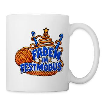 Faden im Festmodus – Häkeln im Advent - Tasse - Weiß - Rechts