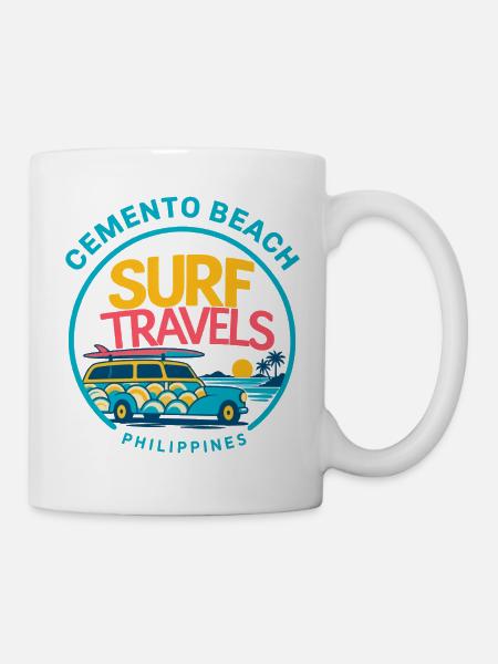 Retro Surf Van Philippines - Tasse - Weiß