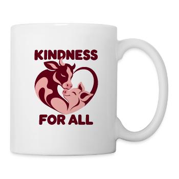 Kindness For All Animals - Tasse - Weiß - Rechts