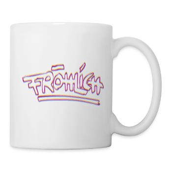Fröhlich Neon Graffiti - Tasse - Weiß - Rechts