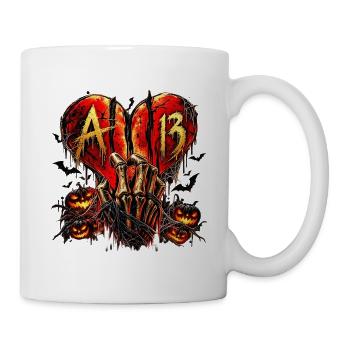 Gothic Heart Halloween – Dark Streetwear - Tasse - Weiß - Rechts