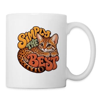 Rostfleck-Katze - Tasse - Weiß - Rechts