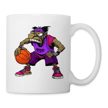B-Ball Hip-Hop Rap - Tasse - Weiß - Rechts