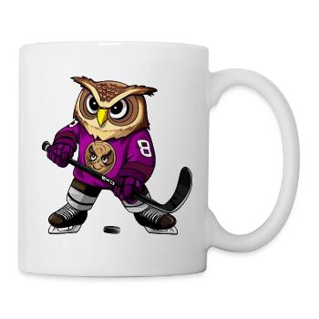 Eulen Eishockey - Tasse - Weiß - Rechts