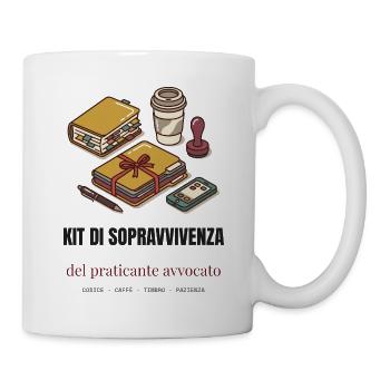 Überlebens-Kit für Anwälte - Tasse - Weiß - Rechts
