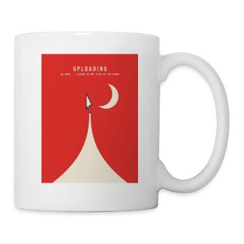 Hochladen von Mauscursor Rocket Dial Up Retro - Tasse - Weiß - Rechts