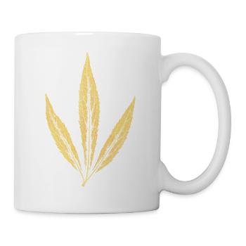 Blatt - Wasserdost (Eupatorium cannabinum) - Tasse - Weiß - Rechts