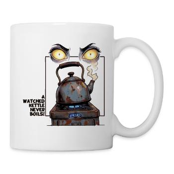 Magische Augen Auf Rostkessel-Wacht - Tasse - Weiß - Rechts