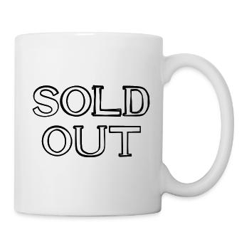 Sold Out Schriftzug handgezeichnet - Tasse - Weiß - Rechts