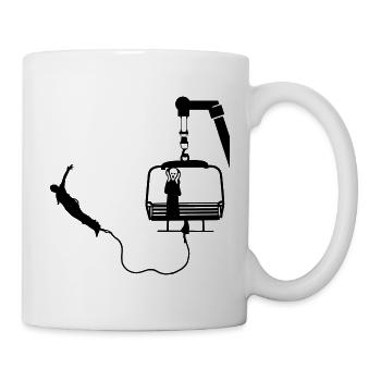  Bungee Jumper Geschenkidee, Bungy Jumps, Bungee - Tasse - Weiß - Rechts