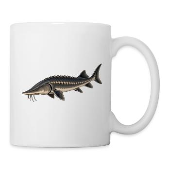 Stör Fisch Angeln - Tasse - Weiß - Rechts