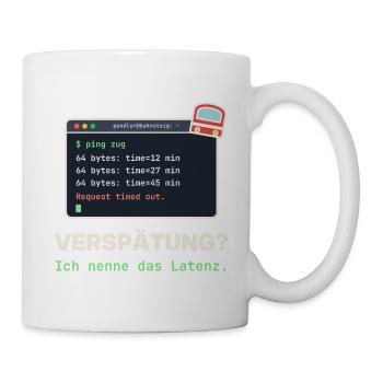 Ping Verzögerung: Latenz Meme - Tasse - Weiß - Rechts