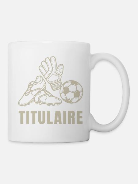 Kind-Football-Träger - Tasse - Weiß