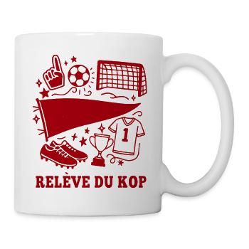 Baby-Fußball-Nachfolge des Kop - Tasse - Weiß - Rechts