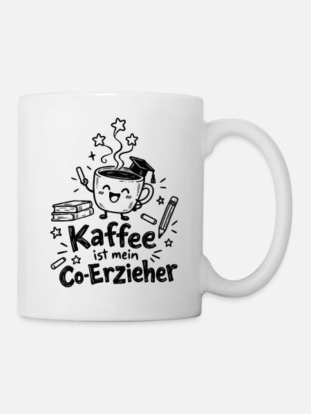 Lustiger Kaffeebecher Cartoon - Tasse - Weiß