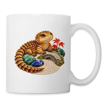 Gürtelschweif im japanischen Steingarten - Tasse - Weiß - Rechts