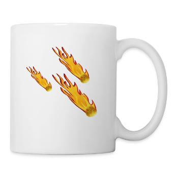 Flammenkometen Trio - Tasse - Weiß - Rechts