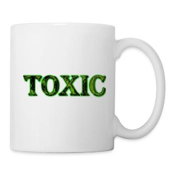 Giftiges Neongrün - Tasse - Weiß - Rechts