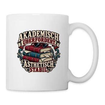 Akademisch überfordert - Tasse - Weiß - Rechts