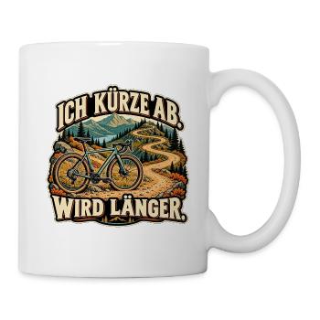Abkürzung mit Umweg - Tasse - Weiß - Rechts