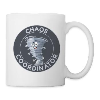 Chaos Coordinator – Lustiger Tornado - Tasse - Weiß - Rechts