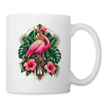 Niedlicher Flamingo Süße Flamingos - Tasse - Weiß - Rechts