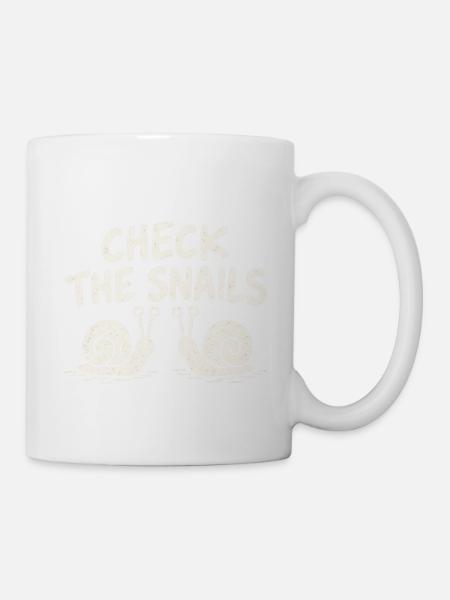 Check the Snails. Mein Hirn ist durch. - Tasse - Weiß