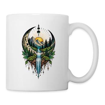 Mystische Mondlandschaft – Natur & Fantasy - Tasse - Weiß - Rechts