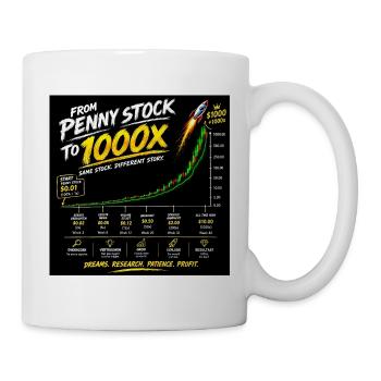 Von Penny Stock zu 1000x - Tasse - Weiß - Rechts
