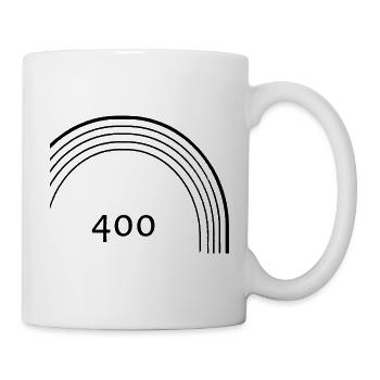 400 Meter Laufbahn - Tasse - Weiß - Rechts