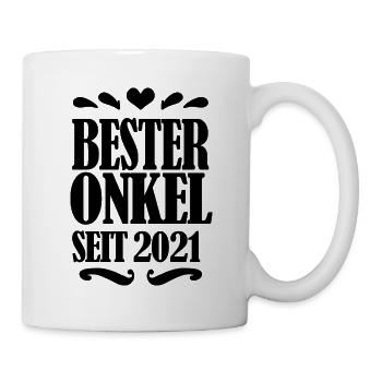 Bester Onkel seit 2021 - Tasse - Weiß - Rechts