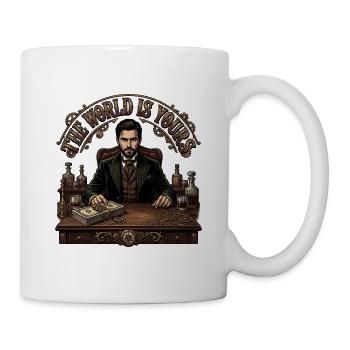 The_World_is_yours_-_Steampunk - Tasse - Weiß - Rechts