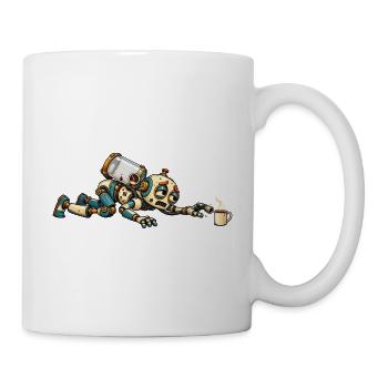 Reservekriecher – Ohne Kaffee kein Antrieb - Tasse - Weiß - Rechts