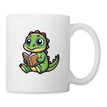 Reading Dinosaurier - Tasse - Weiß - Rechts