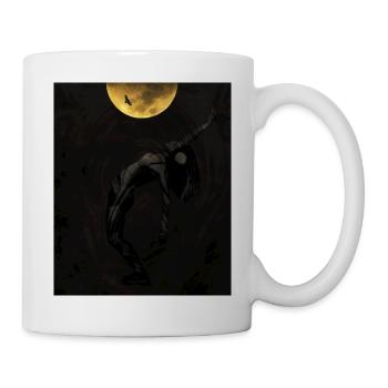 Mondtanz Silhouette - Tasse - Weiß - Rechts