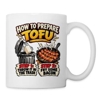 Tofu Plan: Schritt 1-2 - Tasse - Weiß - Rechts