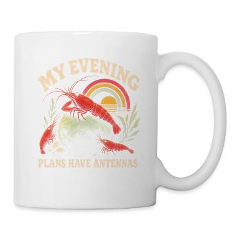 Garnelen Aquarium Retro Regenbogen - Tasse - Weiß - Rechts