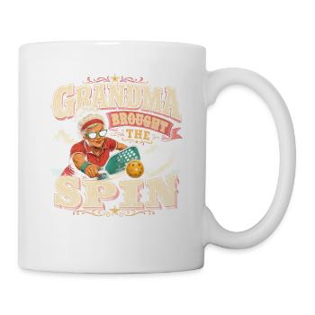 Pickleball Oma Spin Retro Humor - Tasse - Weiß - Rechts