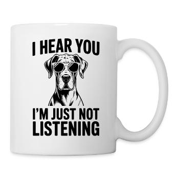 Deutsche Dogge Lustiges Deutsche Dogge Geschenk - Tasse - Weiß - Rechts