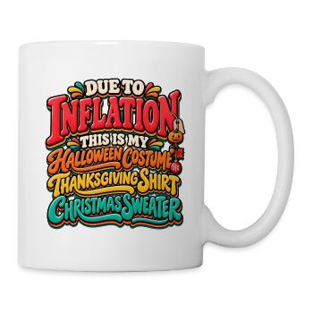 Inflation Holiday Mashup Shirt - Tasse - Weiß - Rechts