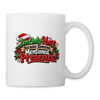 Nur hier für Geschenke - Tasse - Weiß - Rechts