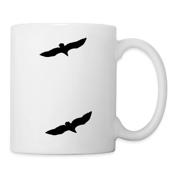 Zwei Adler im Parallelflug - Tasse - Weiß - Rechts
