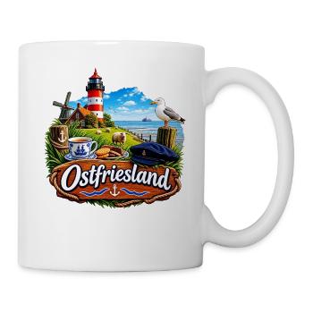 OSTFRIESLAND - Tasse - Weiß - Rechts
