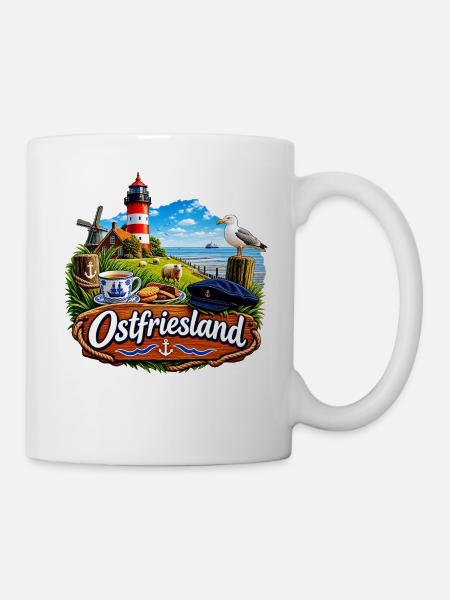 OSTFRIESLAND - Tasse - Weiß