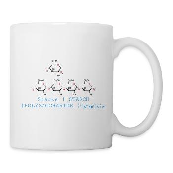 Stärkemolekül - Tasse - Weiß - Rechts