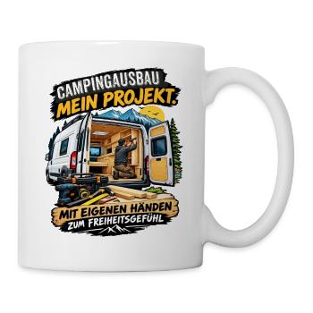 CAMPING-AUTO SELBER AUSBAUEN - Tasse - Weiß - Rechts