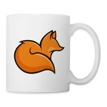 Fuchs-Logo - Tasse - Weiß - Rechts